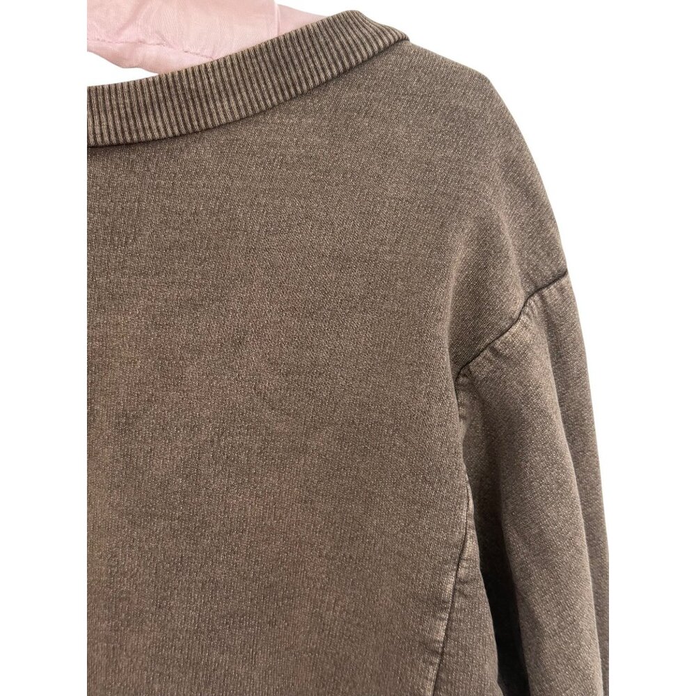 Vtg 90s NWT B.L.E.U. Studded Lace Trim Sweatshirt | Y2K Grandmacore Boho Grunge - Picture 4 of 16